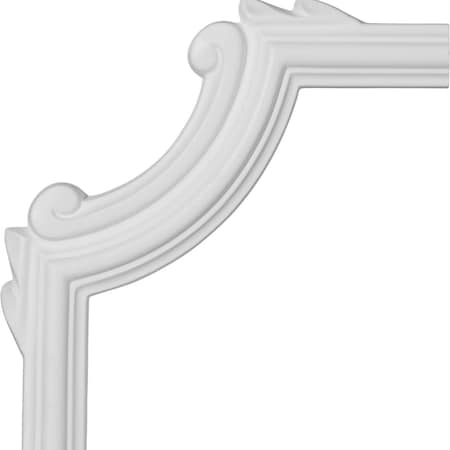 Ekena Millwork 6 1/2"H x 6 1/2"W, Bradford Wave Panel Moulding Corner (matches moulding PML01X01BR) PML06X06BR